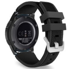BStrap Silicone Sport řemínek na Samsung Galaxy Watch 3 45mm, black