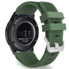 BStrap Silicone Sport řemínek na Huawei Watch 3 / 3 Pro, dark green