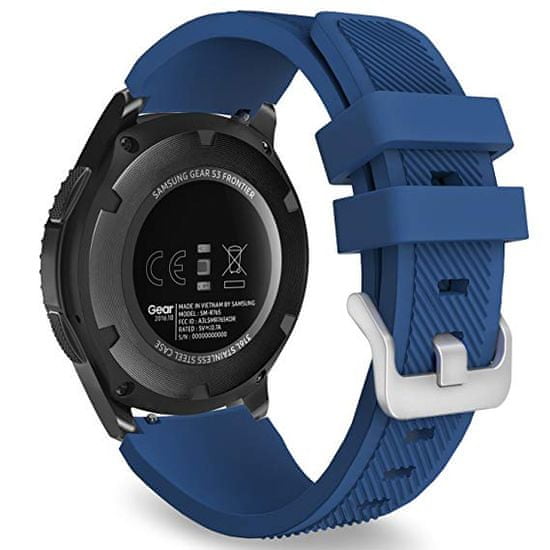 BStrap Silicone Sport řemínek na Huawei Watch 3 / 3 Pro, dark blue