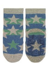 Sterntaler ponožky ABS protiskluzové chodidlo AIR šedé hvězdy 8132102, 18