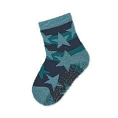 Sterntaler ponožky ABS protiskluzové chodidlo AIR tyrkysové hvězdy 8132102, 18