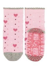 Sterntaler ponožky ABS protiskluzové chodidlo AIR růžové, srdíčka 8132106, 18