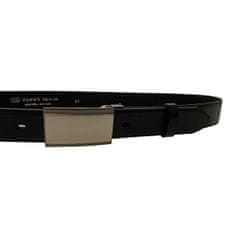 Penny Belts Pánský kožený společenský opasek 35-020-4PS-60 black (Délka pásku 115 cm)