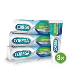 Corega fixační krém pro zubní náhradu Svěží extra silný 3x40g