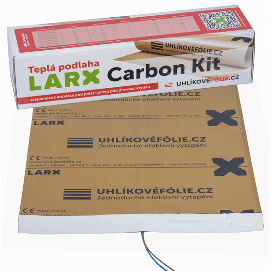 LARX Carbon Kit 180 W, topná fólie pro svépomocnou instalaci, délka 2,4 m, šířka 0,5 m