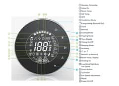 iQtech SmartLife GALW-B, WiFi termostat pro kotle s potenciálovým spínáním, černý