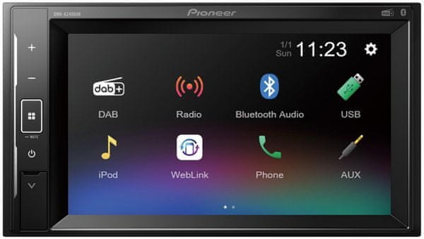  modern autórádió érintőképernyővel pioneer DMH-A240dab Bluetooth meghajtó nélkül nagyszerű hangzás weblink aux in kihangosítóval 