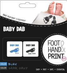Baby Dab Barva na dětské otisky 2 ks modrá, šedá