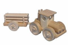 Ceeda Cavity - přírodní dřevěný velký traktor s kládama