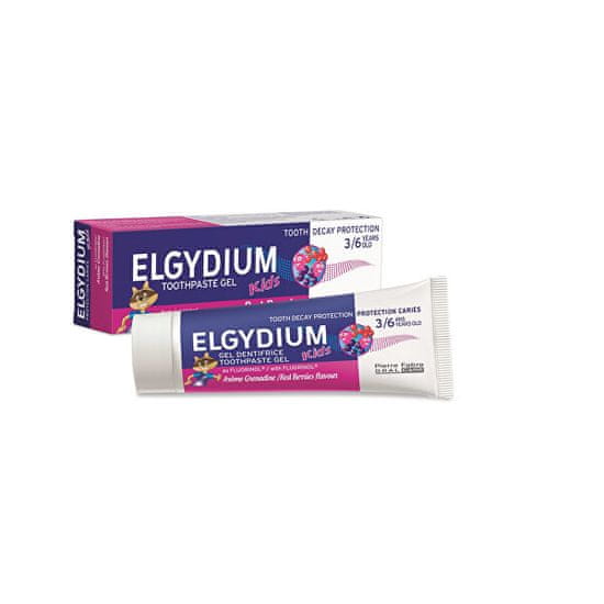 ELGYDIUM Gelová zubní pasta s fluorinolem a příchutí lesního ovoce pro děti 2-6 let Kids 50 ml