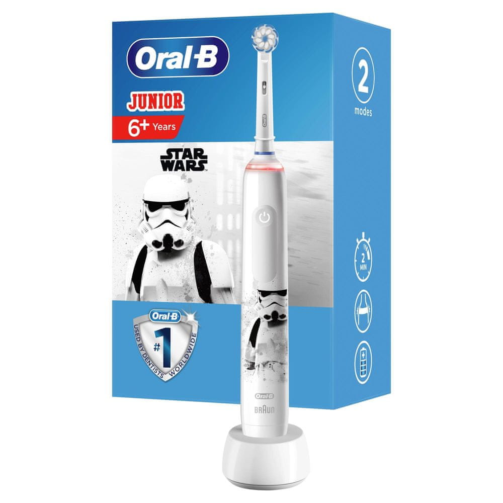 Oral-B elektrický zubní kartáček Junior Star Wars s designem od Brauna