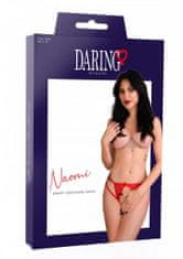 Daring Intimates Daring Intimates Naomi red L/XL - kalhotky s otevřeným rozkrokem