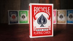 Bicycle Rider back - hrací karty, červená