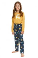 TARO Dívčí pyžamo 2615 Sarah yellow, žlutá, 116