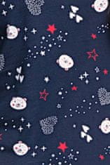 Amiatex Dámské pyžamo 480 + Ponožky Gatta Calzino Strech, tmavě modrá, XL