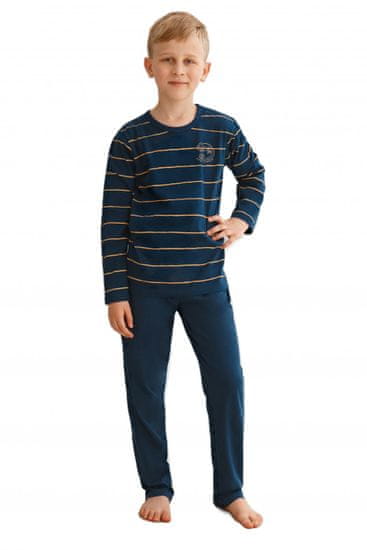 TARO Chlapecké pyžamo 2621 Harry dark blue + Ponožky Gatta Calzino Strech
