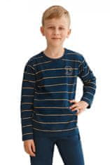 TARO Chlapecké pyžamo 2621 Harry dark blue + Ponožky Gatta Calzino Strech, tmavě modrá, 110