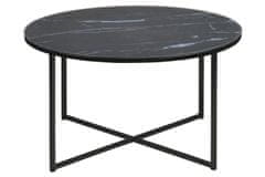 Design Scandinavia Konferenční stolek Alisma, 80 cm, černá