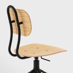 KULLABERG Otočná židle, borovice/černá
