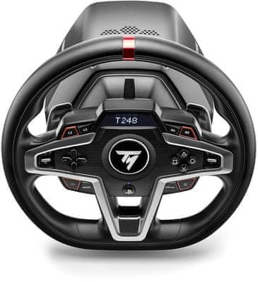 Vysoce kvalitní a stylový herní volant Thrustmaster T248 patentovaná technologie HEART 4 režimy tlaku magnetické pedály Thrustmaster T3PM