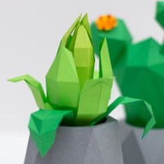 Cut'n'Glue Betonové květináče s rostlinami – 3D papírový model