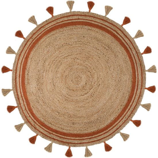 Flair Kusový koberec Lunara Orange kruh – na ven i na doma