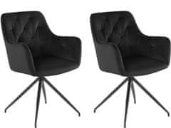 Danish Style Jídelní židle Calvin (SET 2 ks), černá