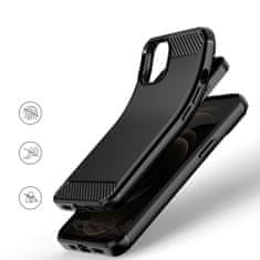 MG Carbon Case Flexible silikonový kryt na iPhone 13, černý