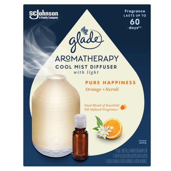 Glade  Aromatherapy Cool Mist Diffuser Pure Hapiness