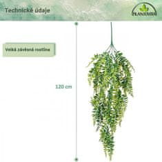 Greatstore PLANTASIA Sada umělé závěsné rostliny, 120 cm, 2 ks