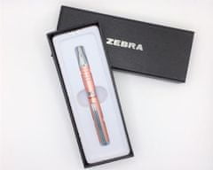 Zebra 10082 Kuličkové pero "SL-F1", modrá, 0,24 mm, teleskopické, kovové, pudrově růžové tělo