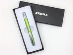 Zebra 23464-24 Kuličkové pero "SL-F1", modrá, 0,24 mm, teleskopické, kovové, zelené tělo