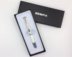 Zebra 82406-24 Kuličkové pero "SL-F1", modrá, 0,24 mm, teleskopické, kovové, bílé tělo