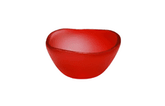 CUPOTEA skleněná miska d120 mm červená