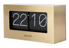 Karlsson Designové stolní překlápěcí hodiny 5620GD Karlsson 21cm