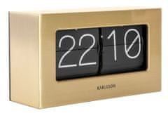 Karlsson Designové stolní překlápěcí hodiny 5620GD Karlsson 21cm