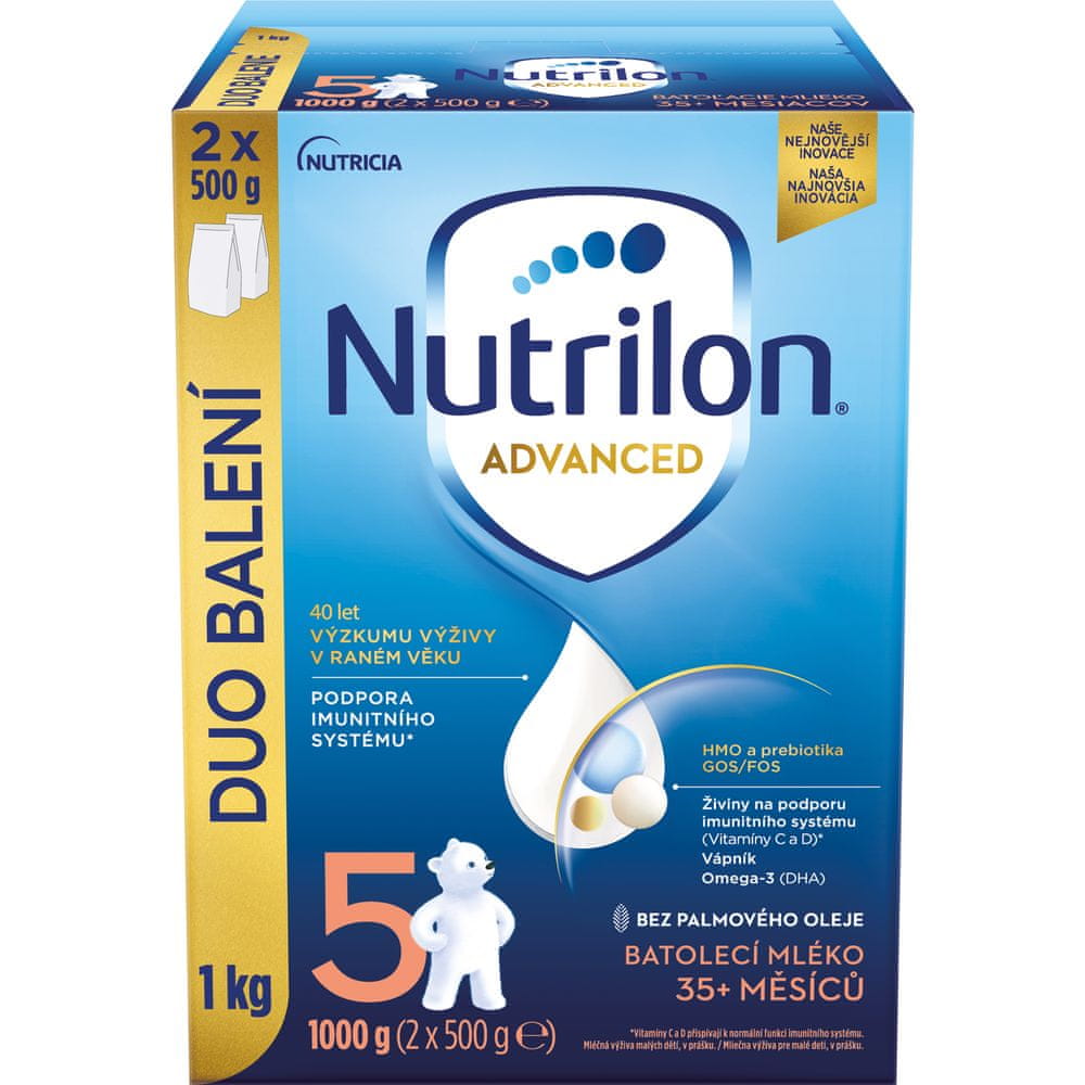 Nutrilon 5 Advanced batolecí mléko 1 kg, 35+