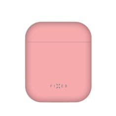 FIXED Ultratenké silikonové pouzdro Silky pro Apple Airpods, růžové