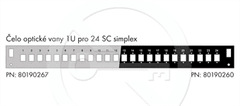 Solarix Čelo optické vany 1U pro 24SC simplex/LC duplex/E2000 BK