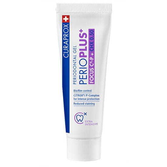 Curaprox Antibakteriální a regenerační ústní gel PerioPlus+ Focus (Periodontal Gel) 10 ml