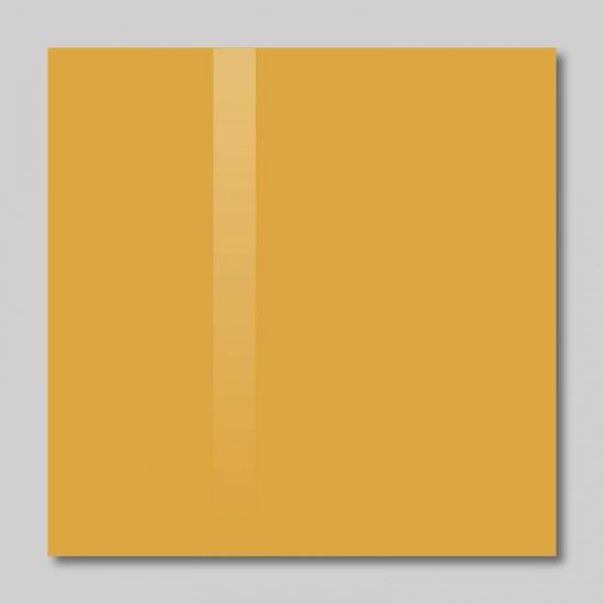 SOLLAU Skleněná magnetická tabule žlutá neapolská 48 x 48 cm