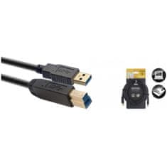 Stagg NCC5U3AU3B, USB kabel/STD A-B 3.0 6m