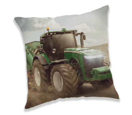 Jerry Fabrics Polštářek Traktor "Green"