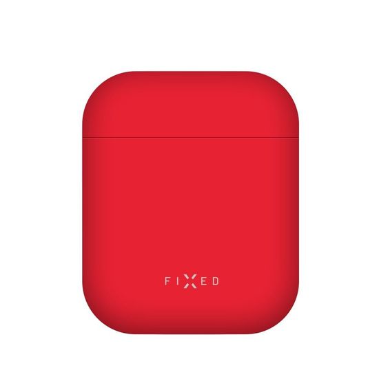 FIXED Ultratenké silikonové pouzdro Silky pro Apple Airpods, červené FIXSIL-753-RD