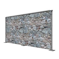 Zakryjplot.cz Dekorativní plachta pro venkovní použití - kámen Materiál: Poloprůhledný - jednostranný, Rozměry: 2 m x 2 m (VxŠ)