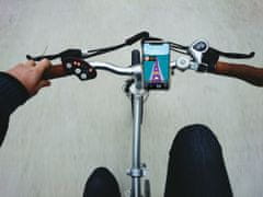CellularLine Univerzální hliníkový držák mobilního telefonu Rider Steel na řídítka pro motorku i kolo, černý (MOTOHOLDERALUK)