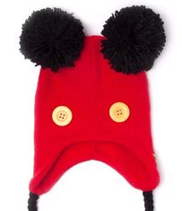 CurePink Zimní čepice Disney: Mickey Mouse Novelty Laplander (univerzální)