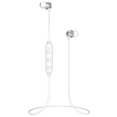 Kaku Magnetic Earphone bezdrátové sluchátka do uší, bílé