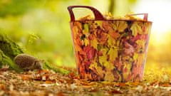 Lienbacher univerzální koš na dřevo Flexi, plastový, dekor podzim
