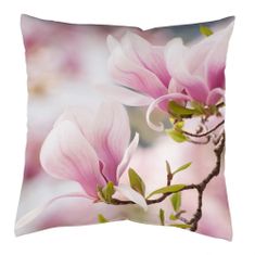 Home Wohnideen Povlak na polštář, potisk, Magnolia, Růžová Rozměr textilu: 50 x 50 cm